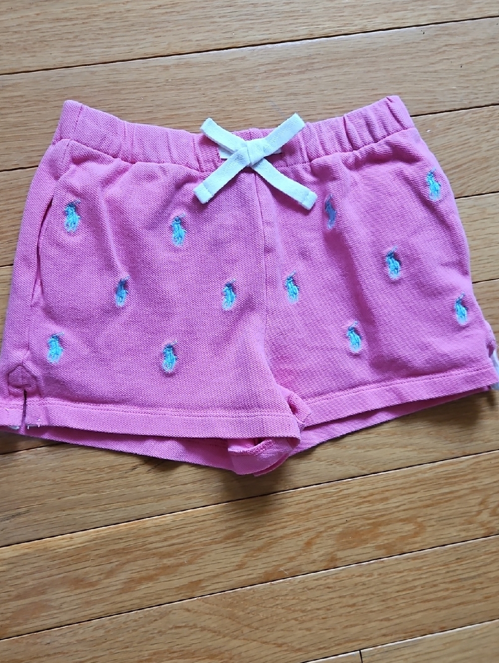 Ralph Lauren Pink Girls' Embroidered Pony Shorts